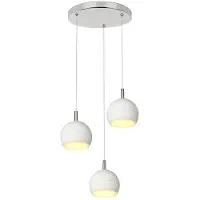 V-TAC LED Pendelleuchte VT-89023, Weiß, Silber, 3-Flammig, H 150 cm
