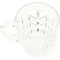 Almina Lavin 6er-Gläser Set mit Henkel Teeglas Kaffeeglas Transparent mit Design