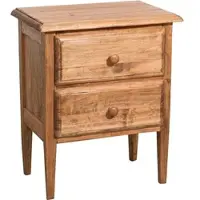 BISCOTTINI INTERNATIONAL ART TRADING Country nachttisch aus massivem lindenholz natur l55xpr35xh65 cm. made in italy 35x55x65 cm