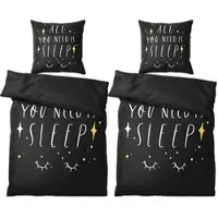 Sanilo Bettwäsche 4-teilig All You Need is Sleep