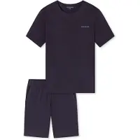 Schiesser Schlafanzug Modern Bonded in Graphit | Gr.: 56