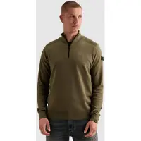PME Legend Pullover aus 100 % Baumwolle mit halbem Reißverschluss