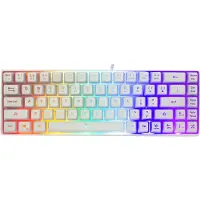 White Shark RONIN White, Kabelgebunden, USB, Membran Key Switch, QWERTY, LED, Weiß
