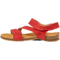 El naturalista für Damen. 258101281005_008 Ledersandalen N5810 rot (42), Wohnung, Klettverschluss, Lässig