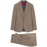 HUGO Eleganter Extra Slim-Fit Dreiteiler aus Stretch-Gewebe Grösse 46