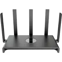 Ruijie Networks RG-EW3000GX PRO, Wi-Fi 6 (802.11ax), Dual-Band (2,4 GHz/5 GHz), Ethernet/LAN, Schwarz, Tabletop-Router