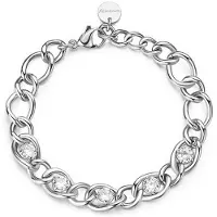 Brosway - Distinctive steel bracelet with cubic zirconia Ribbon BBN39