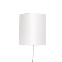 Licht-Erlebnisse Moderne Wandleuchte mit Kabel Anschluss Weiß elegant Weiß Loft Wandlampe ALICE