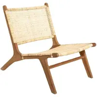 Atmosphera Sessel aus Teakholz und Rattan
