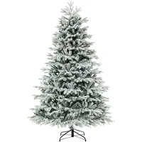Northix 210 cm künstlicher Weihnachtsbaum mit Schnee und 450 LEDs