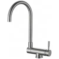 Aquanello Forma Massiver, klappbarer Küchenarmatur aus Edelstahl SS-1012-FM