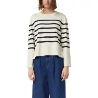Comma Strickpullover geringelt, Rundhals