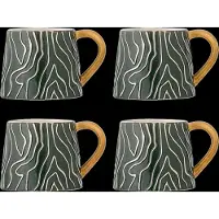 Bloomingville Woodsby-Tassenset, 4er-Pack