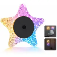 Dopwii LED Stern‑Wandleuchte mit Bewegungsmelder, kabellose Aufladbare Nachtlampe, 3‑Farben‑Modus, für Flur Schlafzimmer Wand‑Nachttischleuchte