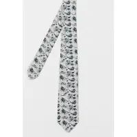 Paul Smith Men Tie Sml Thistleberry Ice White Größe: 8 | Krawatten Outlet | Herren | Weiß