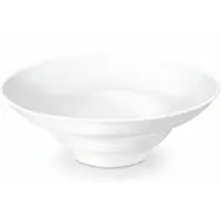 Wilmax Tiefer Teller 25 cm 470 ml aus Porzellan, Weiß, 3er Set