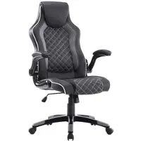 Momax Chefsessel Regina Grau/Schwarz Lederlook