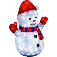 FÉÉRIC LIGHTS AND CHRISTMAS Weihnachtsdekoration, LED-Schneemann, 48 cm