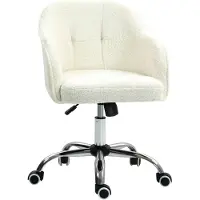 HOMCOM Homeoffice Stuhl, Ergonomisch Schreibtischstuhl mit Wippfunktion