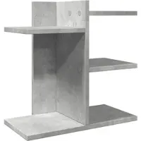 Helloshop26 - Büroschrank-Organizer 42 x 21,5 x 42 cm Holzwerkstoff Betongrau