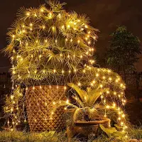 Eikuavons Lichterketten LED Netz Lichterkette 200 LEDs 3×2 m Warmweiß IP44 8 Modi mit Memory für Garten Balkon Weihnachten