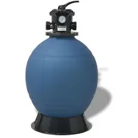 vidaXL Pool Sandfilter Blau Ø 55,9 x 96,5 cm PE