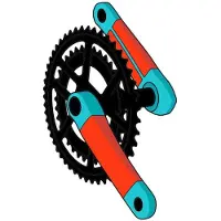 RideWrap Road Kurbelschutzaufkleber