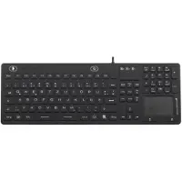 Renkforce iM-IKB110-BK Tastatur Schwarz Spritzwassergeschützt, Staubgeschützt, Touch-Oberfläche
