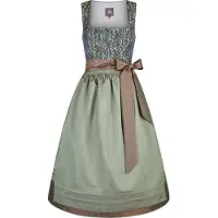 Spieth & Wensky Dirndl "Dirndl Kylie", Damen, Gr. 34, N-Gr, grün, Obermaterial: 80% Polyester PES. 20% Viskose CV., uni, regular fit, Kleider Dirndl, mit elegantem Dirndl-Sti