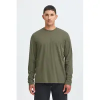 Blend Langarmshirt "BHKONSTANTIN L/S WASH O-NECK" Baumwolle, regular fit