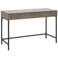 Bessagi Home Schreibtisch Cara Walnussfarben MDF ca.120x50 cm