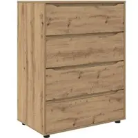 Helloshop26 - Set aus 2 minimalistischen Aufbewahrungsschränken 80 x 48 x 105 cm mit funktionalen Schubladen aus 02_0056185