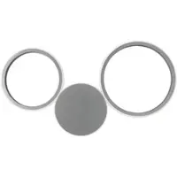 ONDALUCE Pois-Silber LED-Wandleuchte