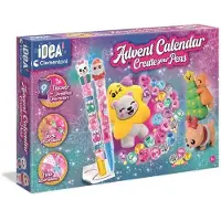 Clementoni Adventskalender "Atelier der Stifte", 24 kreative Überraschungen zum Basteln und Personalisieren, ab 6 Jahren