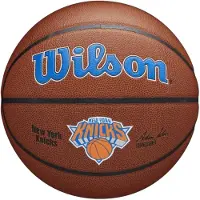 Wilson NBA New York Knicks Team Composite Basketball Training Ball Orange || Größe 7