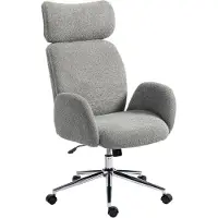 HOMCOM Schreibtischstuhl Höhenverstellbar Homeoffice Stuhl mit Armlehne