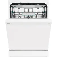 Hisense HS673A90W, Freistehend, Standardgröße (60 cm), Weiß, Weiß, Berührung, LED