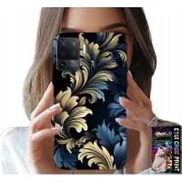 Inny producent Hülle für Oppo F19 Pro - Elegantes, goldenes Design mit modischen Mustern