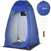 Outsunny Pop up Duschzelt Toilettenzelt Camping Umkleidezelt mobil Outdoor