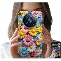 Inny producent Hülle für Realme 12 Pro+ - Bunte Blumen, Gänseblümchen-Design