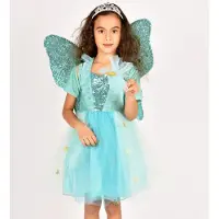 Den Goda Fen Kostüm Kleid mit Zubehör, 2-4 Jahre