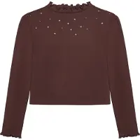 Minymo T-shirt LS Rib huckleberry (6599) 128