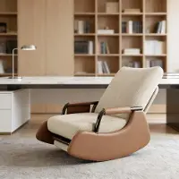 Markenlos Gemütlicher Lesesessel, moderner Loungesessel mit weicher Polsterung und gepolsterter Sitzfläche für Wohnzimmer, Schlafzimmer und Büro