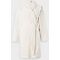 Hunkemoller Bademantel Fleece Weiß