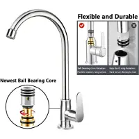 HOMEDE Bifordo Küchenarmatur, kaltes Wasser, Edelstahl