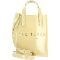 Ted Baker Umhängetasche Handtasche Crinkll Crinkle Mini Icon Bag Yellow senfgelb