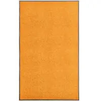 Décoshop26 - Waschbare orangefarbene Fußmatte 90x150 cm DEC023203 DEC023203