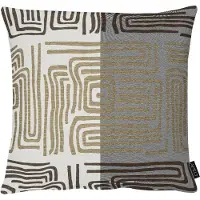 Apelt Dekokissen "Mino", grau (taupe), B:49cm L:49cm, Obermaterial: 75% Polyester, 15% Baumwolle, 10% Viskose, Dekokissen_Sitzkissen_Kissenhüllen, Dekokissen, mit graphischen Motiven