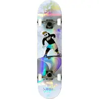 Enuff Skully Skateboard - Hologram Mini Komplett - Weiß - - One Size - Skateboards