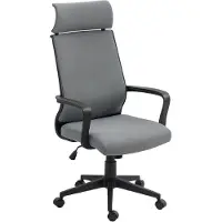 HOMCOM Bürostuhl, Ergonomischer Schreibtischstuhl mit Armlehne, Kopfstütze
